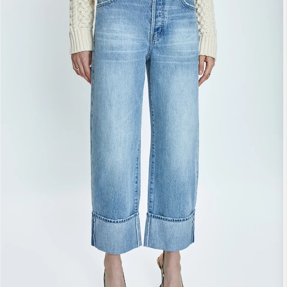 RYDER HIGH RISE CUFFED JEAN - ESSEX Pistola